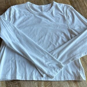 Lululemon all yours cropped cotton crewneck-size 6